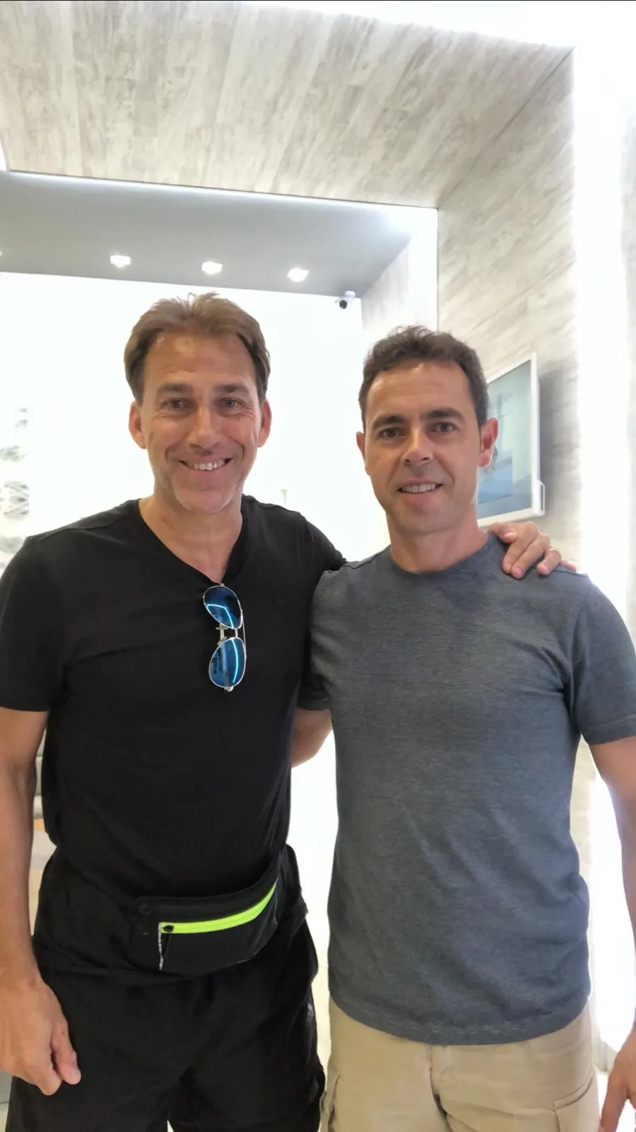 José Bastidas trabajando con deportistas de élite